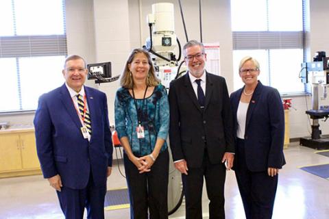 Drexel University president tours Reading Area Community College advanced science labs